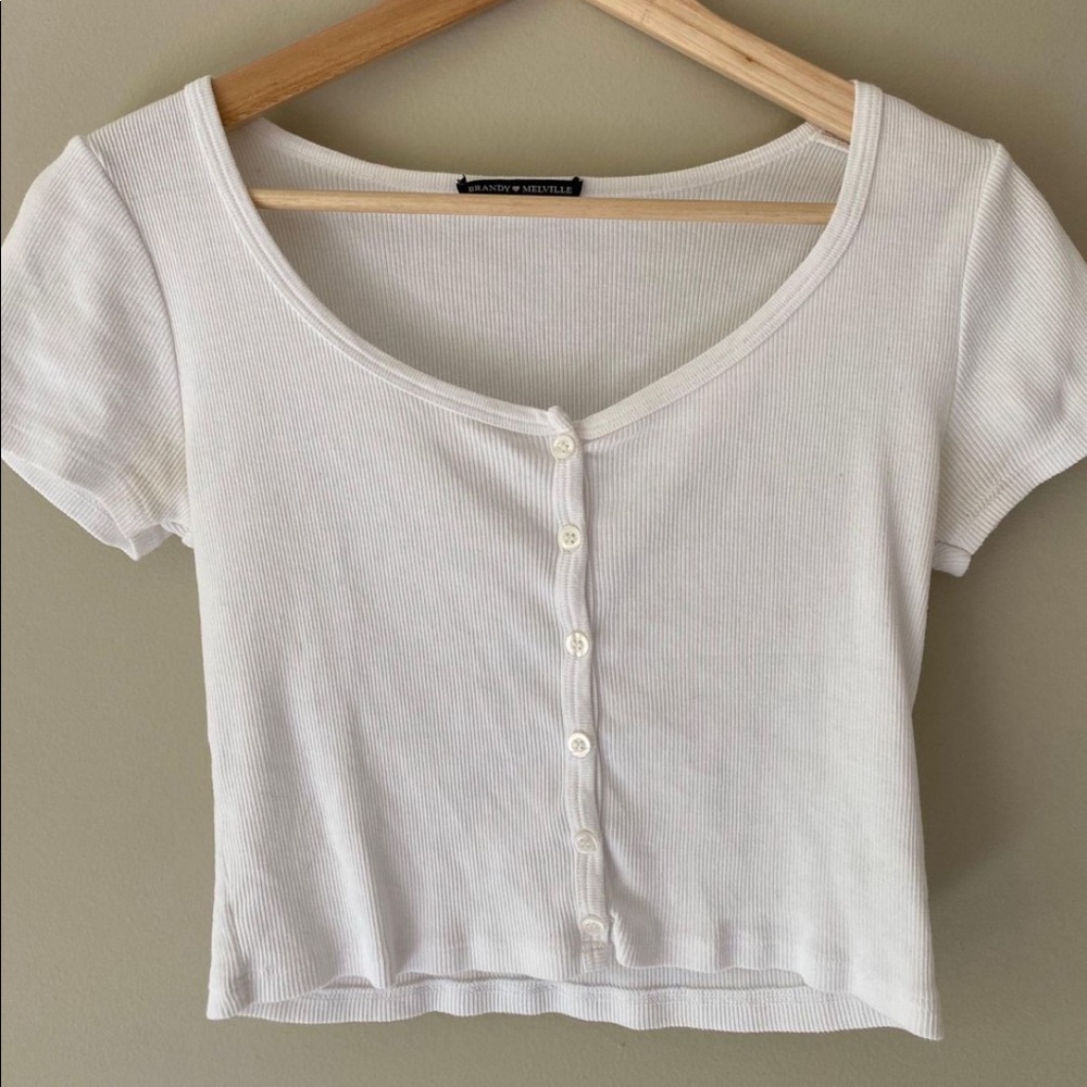 brandy melville white top